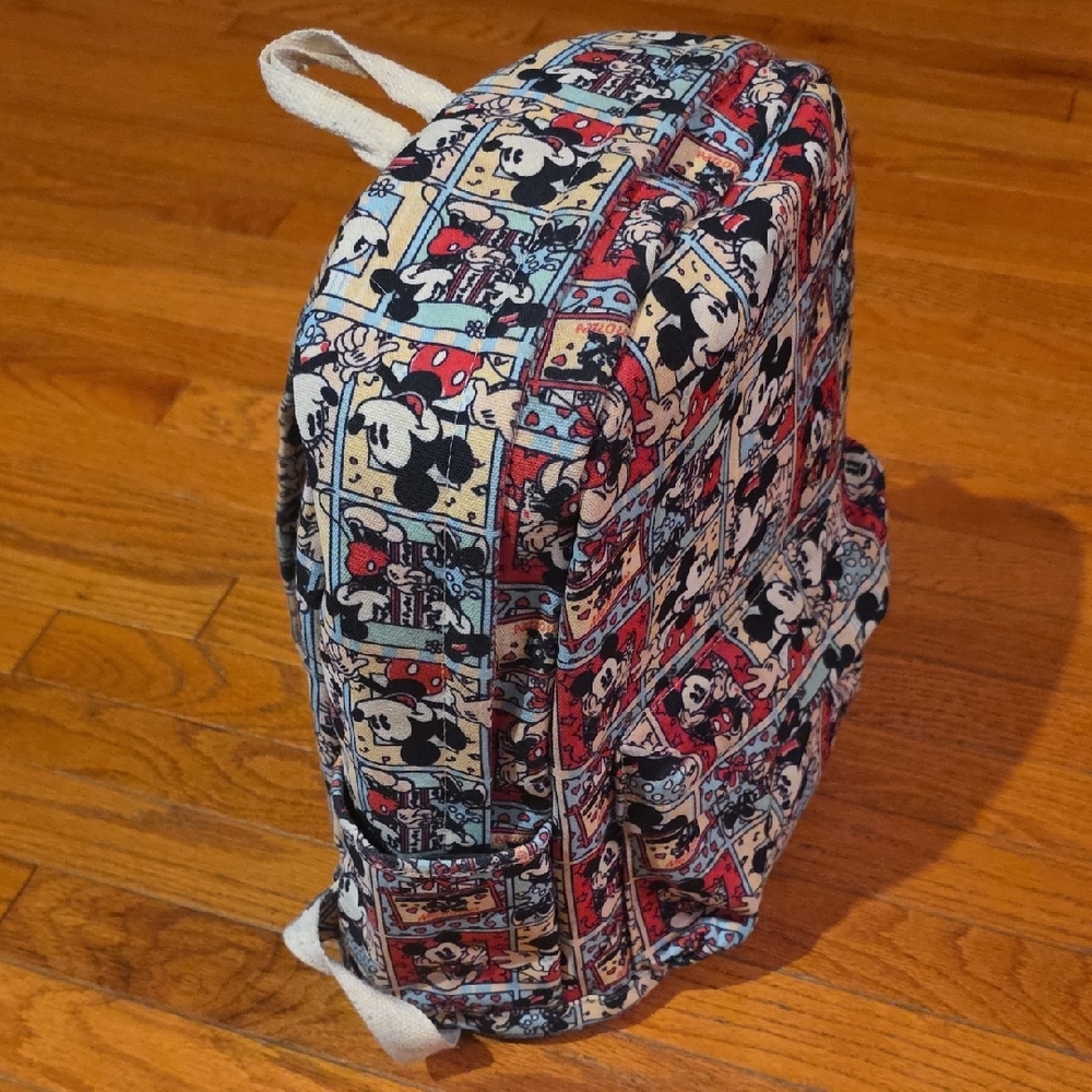 Disney Backpack - Mickey And Minnie Mouse Canvas Backpack - Picture 4 of 15